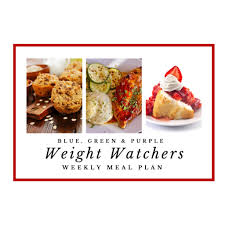 weight watchers weekly meal plan for