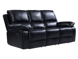 holden black leather recliner sofa