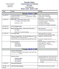 Download Link For This Travel Itinerary Template Example