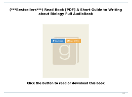 Maybe you would like to learn more about one of these? Bestsellers Read Book Pdf A Short Guide To Writing About Biology Full Audiobook Text Images Music Video Glogster Edu Interactive Multimedia Posters