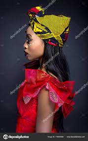 black female showing african pride