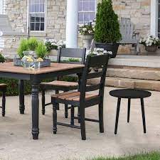 Black Aluminum Outdoor Side Table