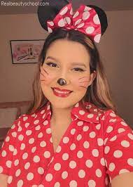 easy minnie mouse makeup costume for