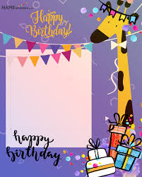 happy birthday wish for kids with name