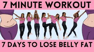 How to lose belly fat in a week video. 7 Day Challenge 7 Minute Workout To Lose Belly Fat Home Workout To Lose Inches Lucy Wyndham Read Youtube