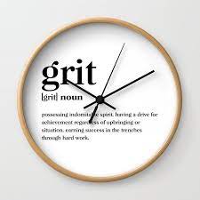 Grit Definition Wall Clock By Standard