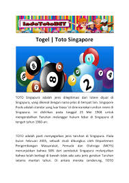 Singapore toto result with numbers predict and analysis. Togel Toto Singapore By Sinusejill Issuu