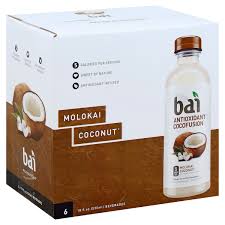 bai antioxidant beverage molokai coconut