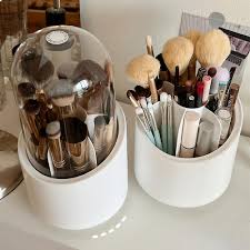 desktop makeup brush storage bucket cup
