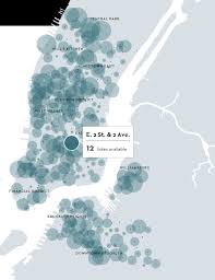 Bubble Chart Map A Month Of Citi Bike In New York
