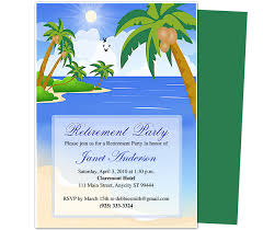Retirement Templates Paradise Retirement Party Invitation Free