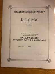 makeup artist certificate diploma
