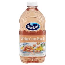 ocean spray white cran peach juice 64