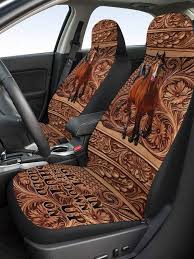1pc Horse Pattern Car Seat Cover For