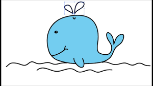 Bé vẽ cá voi - How to draw the whale - YouTube