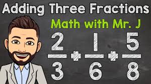 The easiest sheets with like denominators are suitable for 3rd graders (sheet 1) the hardest sheets with adding 3 fractions with different denominators are more suitable for 7th graders. How To Add Three Fractions With Unlike Denominators Math With Mr J Youtube