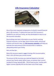 9 Best Life Insurance Premium Calculator Images Life