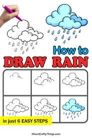 rain drawing how to draw rain step by
