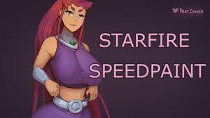 SPEEDPAINT] Starfire (Teen Titans) - YouTube
