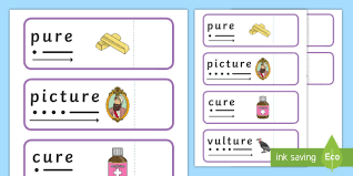 Phase 3 'ure' Read and Reveal Activity (teacher made)