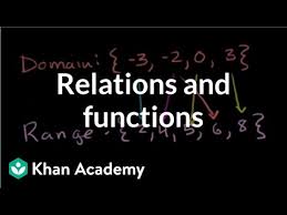 Relations And Functions Video Khan Academy
