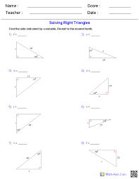 In triangle abc with sides a,b,c labeled in the usual way, the law of sines is. Geometry Worksheets Trigonometry Worksheets