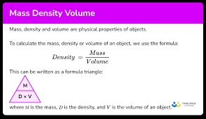 m density volume gcse maths
