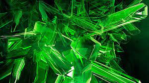 green 3d view abstract gems cool