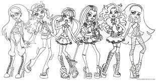 Tell us which one of these monster high coloring sheets to print. Monster High Characters Coloring Pages Coloring4free Coloring4free Com