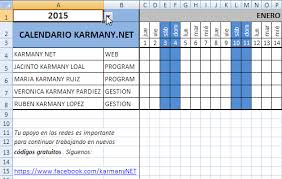 Crear Un Calendario Anual En Excel Y Vba