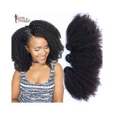 Mongolian Afro Kinky Curly Weave Human Hair Extensions 4b 4c