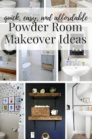 easy affordable diy powder room