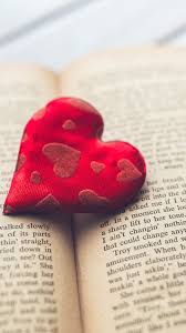 my01 heart love book read hana red