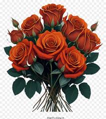 bouquet of red roses in shiny vase png