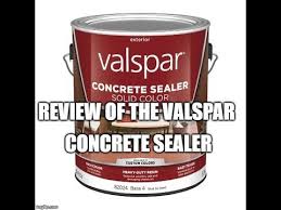 review of the valspar concrete sealer i