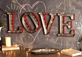 Used as everyday home decor, great for mantel, picture window, yard or as photo/set props. Large Led Wall Art 15 Inch Lighted Metal Letters Love Light Letters Metal Letters Led Wall Art