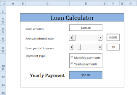 Loan Calculator In Excel Vba Easy Excel Macros