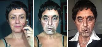 makeup artist transforms into any