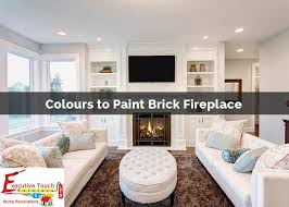to paint your brick fireplace