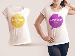 t shirt mockup for women free psd