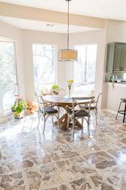 how we refinished our tile floors with