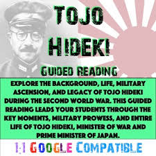 He is a member of a noble family that ruled kumamoto since medieval times, and during imperial japan, his family was part of the aristocracy, his grandfather konoe fumimaro having served as prime minister. Hideki Tojo Worksheets Teaching Resources Teachers Pay Teachers