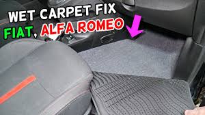 carpet is wet on fiat alfa romeo