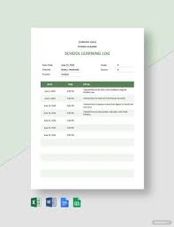 11 Learning Log Templates In Word