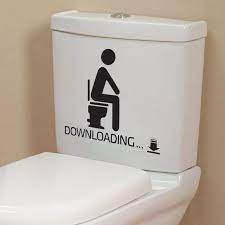 Funny Toilet Seat Bathroom Stickers