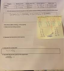 Solved Calculate Limiting Reactant