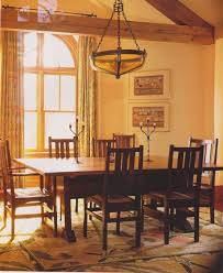 Arts and crafts designs in furniture and architecture are a perennial favorite style since the late 19th century. Arts Crafts Dining Room With C F A Voysey Designed Carpet Arts And Crafts Dining Room Craftsman Interiors Arts Crafts Style