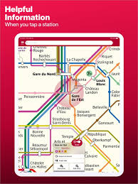 paris metro map and routes on the app