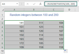 excel random data generate random