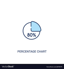Percentage Chart Concept 2 Colored Icon Simple